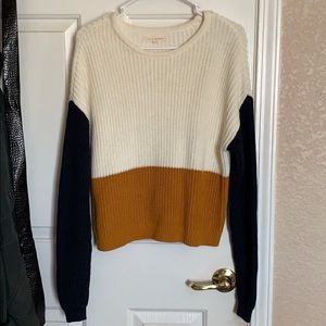 Block Color Knit Sweater